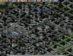Big Norwegian city using the OpenGFX graphics.